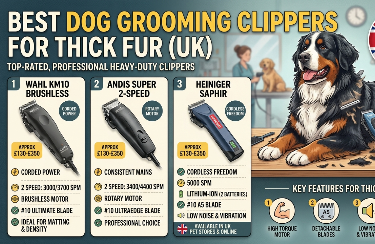 Best Dog Grooming Clippers for Thick Fur UK